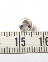 Zilveren knijpkraalverberger 5 mm zakje van 10 stuks