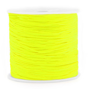 Macrame draad 1mm neon yellow (per meter)