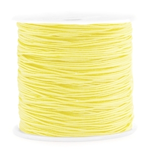 Macrame draad 1mm light yellow (per meter)