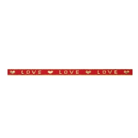 Love lint hart rood goud 10mm (per meter)