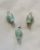 Amazoniet engel bedel zilver 20x15mm