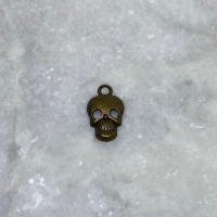 Skull/ doodskop bedel brons17x10 mm (238 stuks)