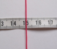 Roze polyester koord 0.6 mm