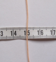 Perzik polyester koord 0.6 mm