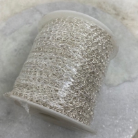 Zilveren schakelketting 8x6mm (15 meter)