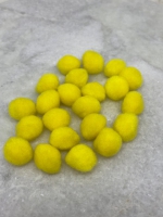 Pompom geel 13mm (22 stuks)