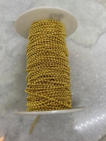 Gouden ball chain/ bolletjes ketting 2mm (24 meter)