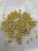 Hart kraal goud 5x6mm (400 stuks)