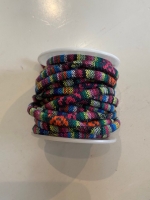 Aztec koord rond multicolor 6x4mm mix 6 rollen (25,5 meter)