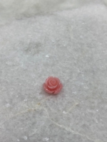 Roze roos kraal 11mm (80 stuks)
