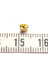 Gouden kalotje voor 1.5mm ball chain ketting (2 stuks)