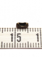 Bronzen ball chain slotjes 1 t/m 1.5mm per 2 stuks