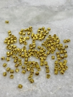 Gouden metalen facet kraal buis 3x3mm (400 stuks)