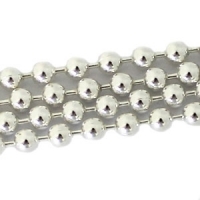Zilveren ball chain/ bolletjes ketting 1.5 mm