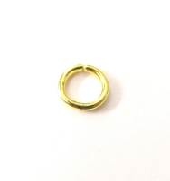 Gouden buig ringetjes 6 mm extra sterk zakje 20 stuks