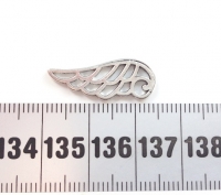 Zilveren angel wing/ vleugel connector 24x9 mm