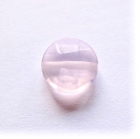 Opaal roze facet kraal plat rond 13mm