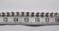 Zilveren ball chain/ bolletjes ketting 3,2 mm