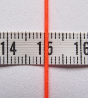 Neon oranje elastiek koord 0.8mm