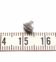 Hart kraal zilver  5x6mm (246 stuks)