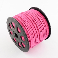 Roze imitatie suede 3mm (70 meter)