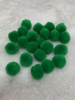 Pompom groen 13mm (22 stuks)