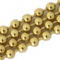 Gouden DQ ball chain/ bolletjes ketting 2mm 
