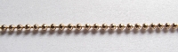 Gouden DQ ball chain/ bolletjes ketting 2mm 