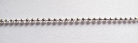 Zilveren DQ ball chain/ bolletjes ketting 2mm (50cm)