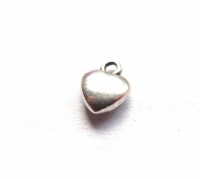 Zilveren DQ mini hartjes bedel 6mm