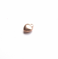 Rose gouden DQ mini hartjes bedel 6mm