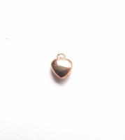 Rose gouden DQ mini hartjes bedel 6mm