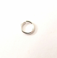 Zilveren buig ringetjes 6 mm extra sterk (per 20 stuks)