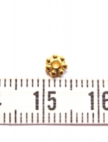 Gouden mini sneeuwvlok tussenkraal 4x4mm (38 stuks)