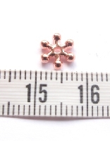 Rose gouden tussenkraal 8x7mm (185 stuks)